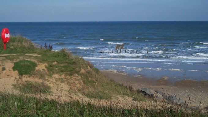 Crumbling Cliff and Beach