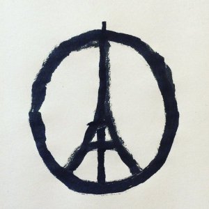 Eiffel Tower peace symbol