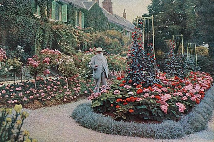 Monet in his garden