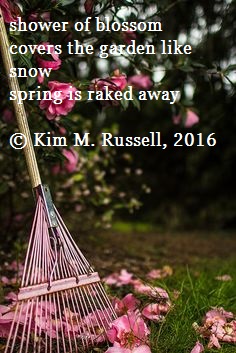 Raking Spring Away Haiga