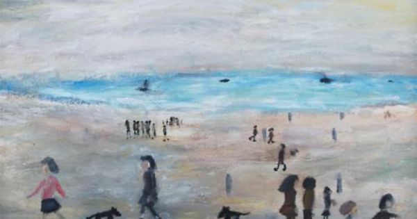 lowrys-people-on-the-beach