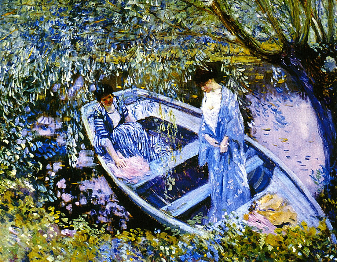 Image result for ladies with parasols under willows